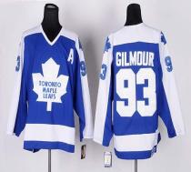 Toronto Maple Leafs -93 Doug Gilmour Blue White CCM Throwback Stitched NHL Jersey