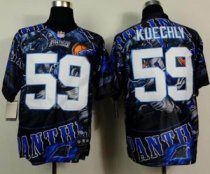 Nike Carolina Panthers -59 Luke Kuechly Team Color NFL Elite Fanatical Version Jersey