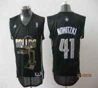 Dallas Mavericks 2011 NBA Finals Champions -41 Dirk Nowitzki Revolution 30 Black Stitched NBA Jersey