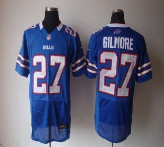 Nike Bills -27 Stephon Gilmore Royal Blue Team Color Stitched NFL Elite Jersey
