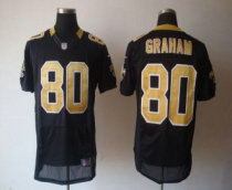 Nike Saints -80 Jimmy Graham Black Team Color Stitched NFL Elite Jersey