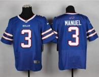 Nike Bills -3 EJ Manuel Royal Blue Team Color Men's Stitched NFL New Elite Jersey
