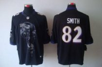 Nike Ravens -82 Torrey Smith Black Alternate Men Stitched NFL Helmet Tri-Blend Limited Jersey
