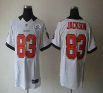 Nike Buccaneers -83 Vincent Jackson White With Hall of Fame 50th Patch Stitched NFL Elite Jersey