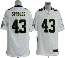 Nike Saints -43 Darren Sproles White Stitched NFL Game Jersey