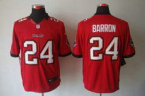 Nike Buccaneers -24 Mark Barron Red Team Color Stitched NFL Limited Jersey