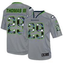 Nike Seattle Seahawks #29 Earl Thomas III New Lights Out Grey Men‘s Stitched NFL Elite Jersey
