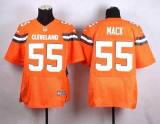 Nike Browns -55 Alex Mack Orange Alternate Stitched NFL New Elite Jersey