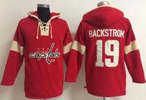 Washington Capitals -19 Nicklas Backstrom Red Pullover NHL Hoodie