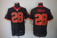 Nike Washington Redskins -28 Darrell Green Black Men's Stitched NFL Elite Jersey