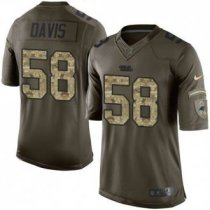 Nike Carolina Panthers -58 Thomas Davis Green Stitched NFL Limited Salute to Service Jersey