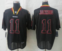 Nike Red Skins 11 Jackson Lights Out Black Elite Jerseys