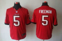 Nike Buccaneers -5 Josh Freeman Red Team Color Stitched NFL Limited Jersey