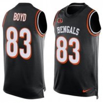 Nike Bengals -83 Tyler Boyd Black Team Color Stitched NFL Limited Tank Top Jersey