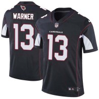 Nike Cardinals -13 Kurt Warner Black Alternate Stitched NFL Vapor Untouchable Limited Jersey