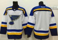 St Louis Blues Blank White New Road Stitched NHL Jersey