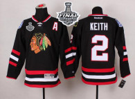 Chicago Blackhawks -2 Duncan Keith Black 2014 Stadium Series 2015 Stanley Cup Stitched NHL Jersey