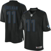 Nike New England Patriots -11 Julian Edelman Black NFL Impact Limited Jersey