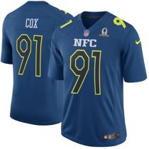 Nike Eagles -91 Fletcher Cox Navy Stitched NFL Game NFC 2017 Pro Bowl Jersey