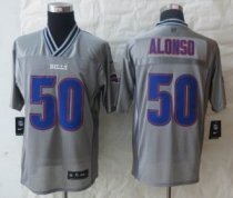 NEW Buffalo Bills 50 Alonso Grey Vapor Elite Jerseys