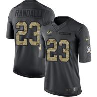 Green Bay Packers -23 Damarious Randall Nike Anthracite 2016 Salute to Service Jersey
