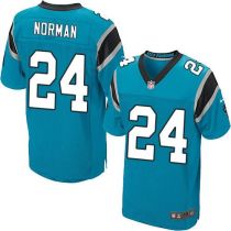Nike Panthers -24 Josh Norman Blue Alternate Men's Stitched NFL Elite Jersey