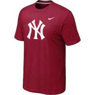 MLB New York Yankees Heathered Red Nike Blended T-Shirt