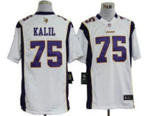 Nike Vikings -75 Matt Kalil White Stitched NFL Game Jersey