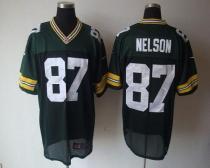Nike Green Bay Packers #87 Jordy Nelson Green Team Color Men's Stitched NFL Elite Jersey