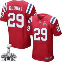 Nike New England Patriots -29 LeGarrette Blount Red Alternate Super Bowl XLIX Mens Stitched NFL Elit