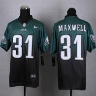 Nike Philadelphia Eagles #31 Byron Maxwell Midnight Green Black Men's Stitched NFL Elite Fadeaway Fa