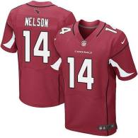 Nike Arizona Cardinals -14 JJ Nelson Red Team Color Stitched NFL Elite Jersey