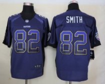 2013 NEW Nike Baltimore Ravens 82 Smith Drift Fashion Purple Elite Jerseys