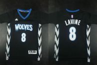 Minnesota Timberwolves -8 Zach LaVine Black Alternate Stitched NBA Jersey