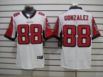 Nike Falcons 88 Tony Gonzalez White Stitched NFL Elite Jersey