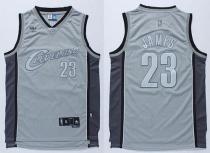 Cleveland Cavaliers -23 LeBron James Stitched Grey Anniversary Style NBA Jersey