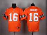 Nike Cleveland Browns -16 Andrew Hawkins Orange Alternate Men's Stitched NFL Elite Jersey