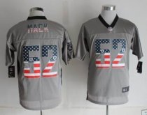 Nike Oakland Raiders -52 Khalil Mack Grey NFL Elite USA Flag Fashion Jersey
