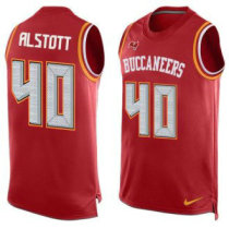 Nike Buccaneers -40 Mike Alstott Red Team Color Stitched NFL Limited Tank Top Jersey