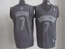 Brooklyn Nets -7 Joe Johnson Grey Big Color Fashion Stitched NBA Jersey