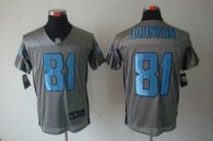 Nike Lions -81 Calvin Johnson Grey Shadow Stitched NFL Elite Jersey