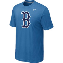 MLB Boston Red Sox Heathered Nike light Blue Blended T-Shirt