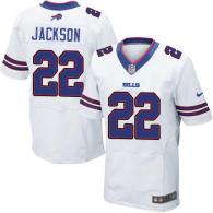 Nike Bills -22 Fred Jackson White Men's Stitched NFL New Elite Jersey Jersey