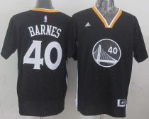 Golden State Warriors -40 Harrison Barnes Black New Alternate Stitched NBA Jersey