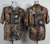Nike Seattle Seahawks #12 Fan Camo Men's Stitched NFL Realtree Elite Jersey