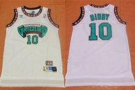 Memphis Grizzlies -10 Mike Bibby White TThrowback Stitched NBA Jersey