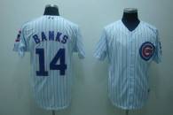 Chicago Cubs -14 Ernie Banks Stitched White MLB Jersey