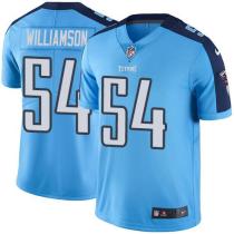 Nike Titans -54 Avery Williamson Light Blue Stitched NFL Color Rush Limited Jersey