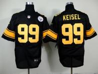 Nike Pittsburgh Steelers #99 Brett Keisel Black Gold No Men's Stitched NFL Elite Jersey