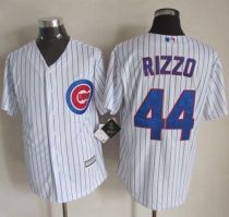 Chicago Cubs -44 Anthony Rizzo New White Strip Cool Base Stitched MLB Jersey